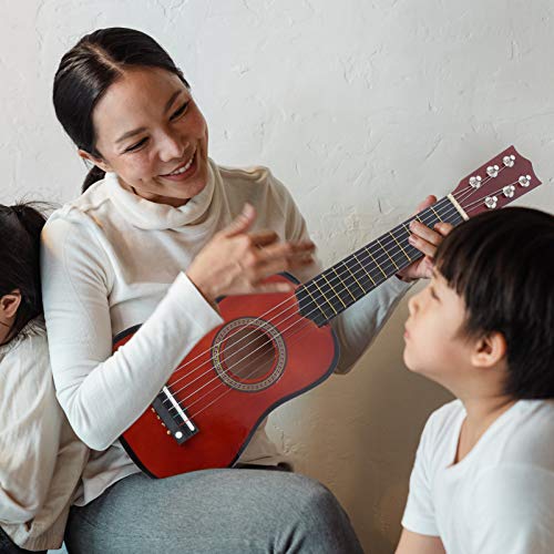 Kids Toys Generic 21Inch Acoustic Guitar Mini Guitar Musical Instrument Wooden Craft For Beginner Children (Coffee) Girl Toys #TOP1