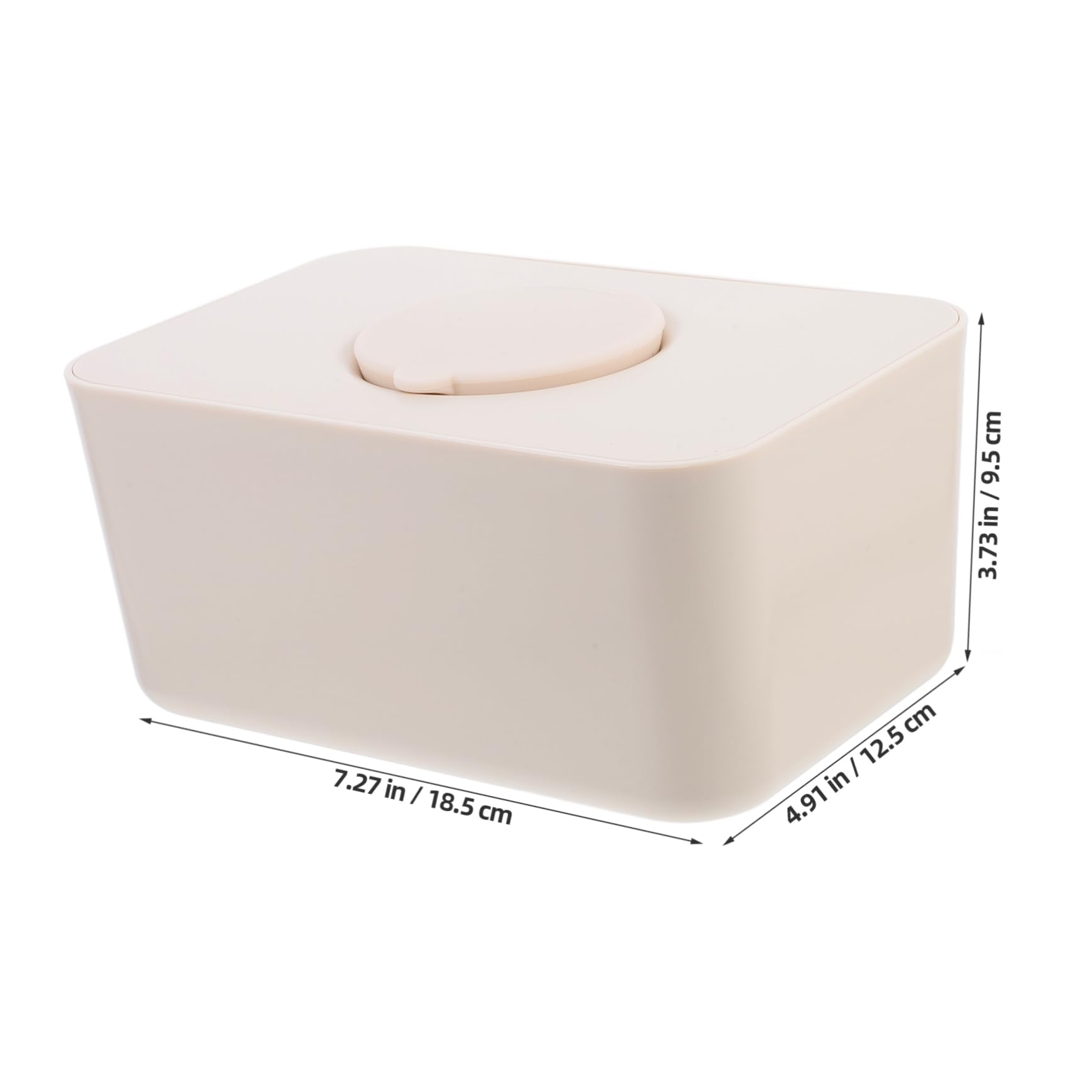 Feuchttücherbox mit Deckel Wiederverschließbarer Silikonhalter für Babys Kompakte Aufbewahrung in Beige Universeller Feuchttuchspender für Zuhause und Unterwegs