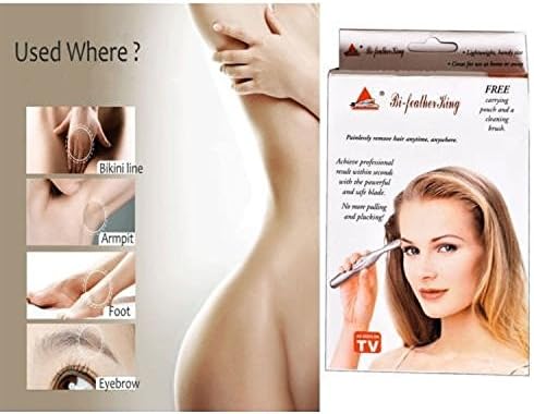 PERFECT SHOPO Bi-Feather King Eyebrow Hair Remover Trimmer painlessly remove hair Eye Brow Hair Remover & Trimmer for Women