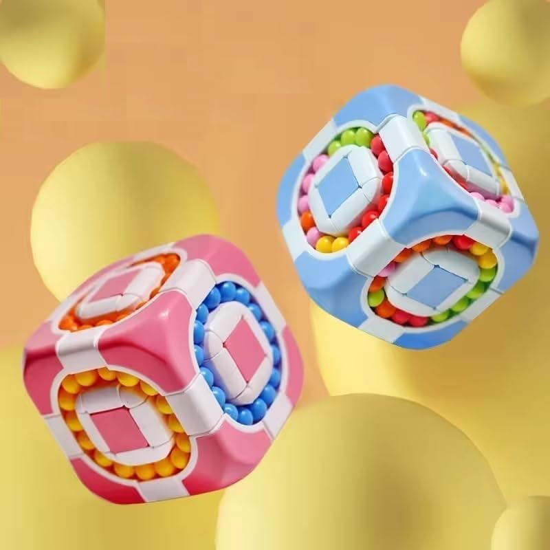 YUQORY Rotating Magic Bean Toy Finger Tip Rotation Beads Brain Puzzle Toy Magic Cube Fingertips Creative Toys for Kids and Adults (Multicolor_Pack of 1) (B0D97MW224) Amazon Price History, Amazon Price Tracker