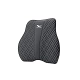 【2025新登場 ダイハツ 車 腰クッション】ダイハツ 車 腰痛 クッション ハイゼット ロッキーアトレー タフト キャンパス ウェイク 全シリーズ対応 車用 腰枕 ランバーサポート 腰痛改善 腰サポート 低反発 通気性 車用品 オフィスチェア 自宅用 座ぶとん・背あて 1個 (ブラック) [並行輸入品]