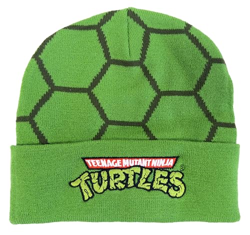Bonnet d'hiver Tortues Ninja vert taille unique pour fan de la pop culture