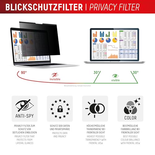 Filtro de privacidad magnético Displex para Surface Laptop Studio 2 de 14.4 pulgadas 3