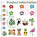 8 Packs Hawaiian Luau Birthday Party Hanging Decorations Aloha Tropical Palm Flamingo Tiki Garland Kit Hawaiian Tropical Summer Beach Pool Party Hanging Swirl Supplies for Birthday Baby Shower Party