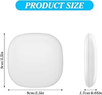 Aicharynic LED Kompakt Tükör 1X/10X Nagyítással - Fehér Kozmetikai Smink Tükör Szabályozható Fénnyel, USB Tölthető, Összecsukható Utazó Tükö 2