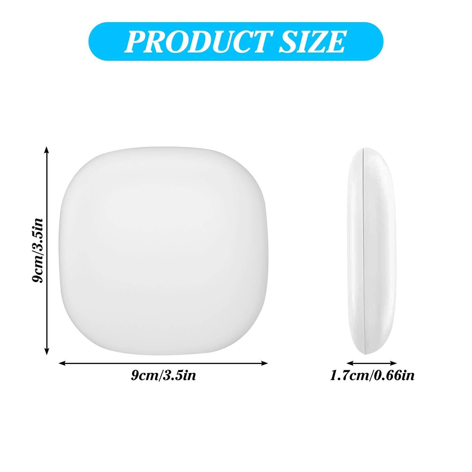 Aicharynic Specchio tascabile a LED con ingrandimento 1X/10X, specchio cosmetico specchio ingranditore con luce specchio viaggio con luce regolabile e luce LED a 2 lati pieghevole regalo per ragazze