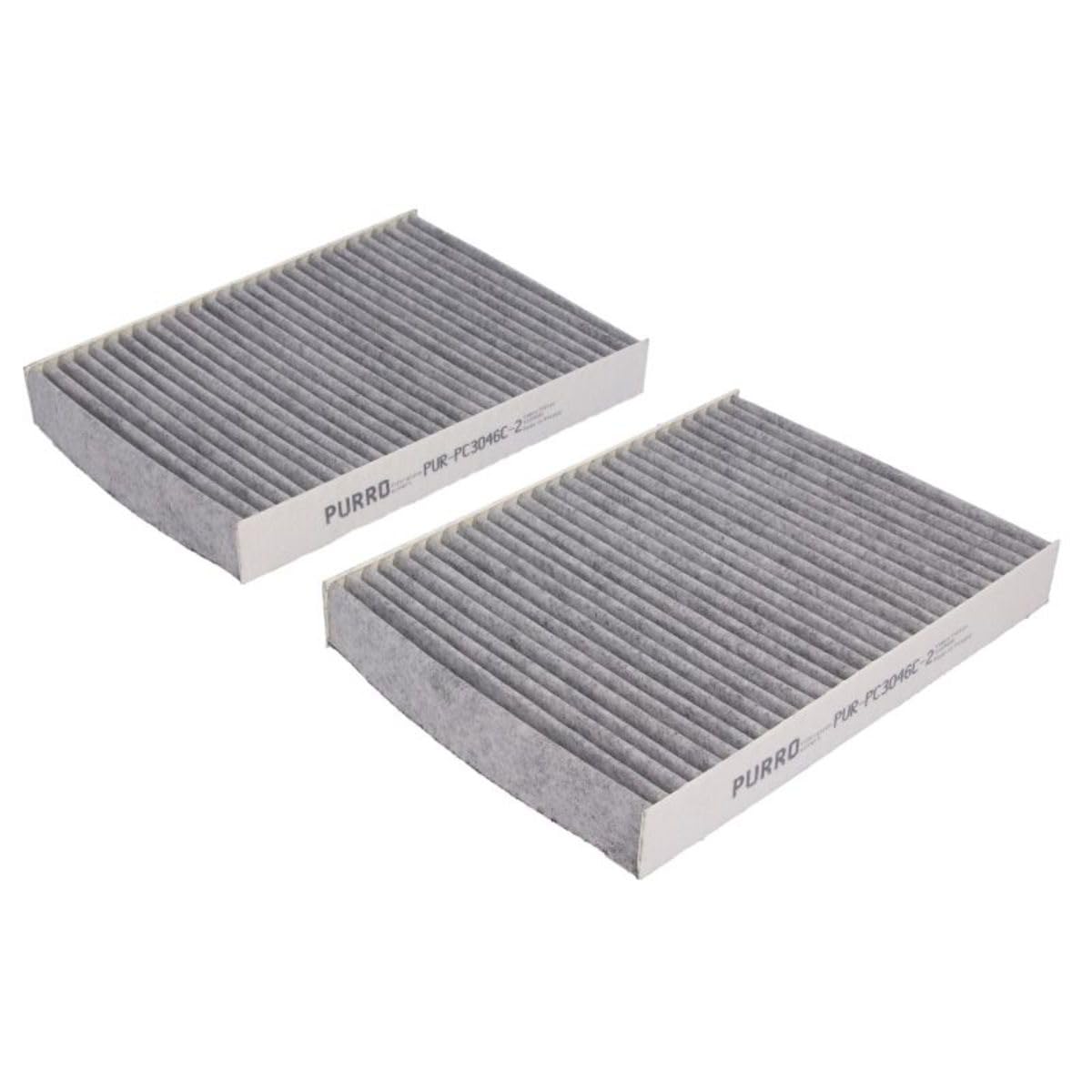PURRO Filtre d'habitacle PUR-PC3046C-2 Filtre à charbon actif Hauteur: 30 Largeur: 165 Longueur: 229 Compatible avec BMW 5 Touring G31 5 Berline G30, F90 X5 G05, F95 7 G11, G12 X6 G06, F96