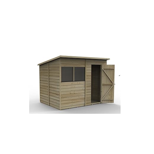 Forest Garden 8x6 Pent Single-Door Shed
