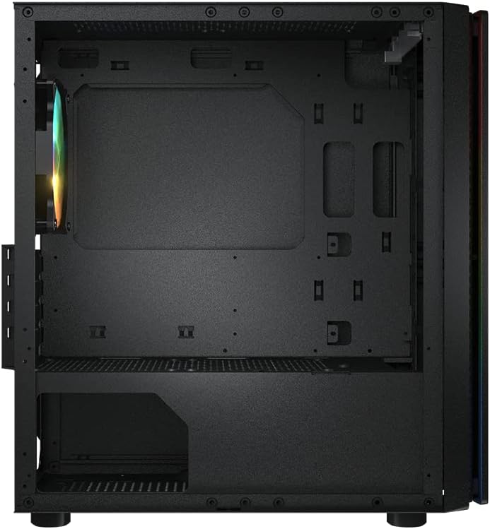 Cougar Gaming Purity RGB Mini Tower Case - Mini ITX/Micro ATX, pre-Installed ARGB LED Strip
