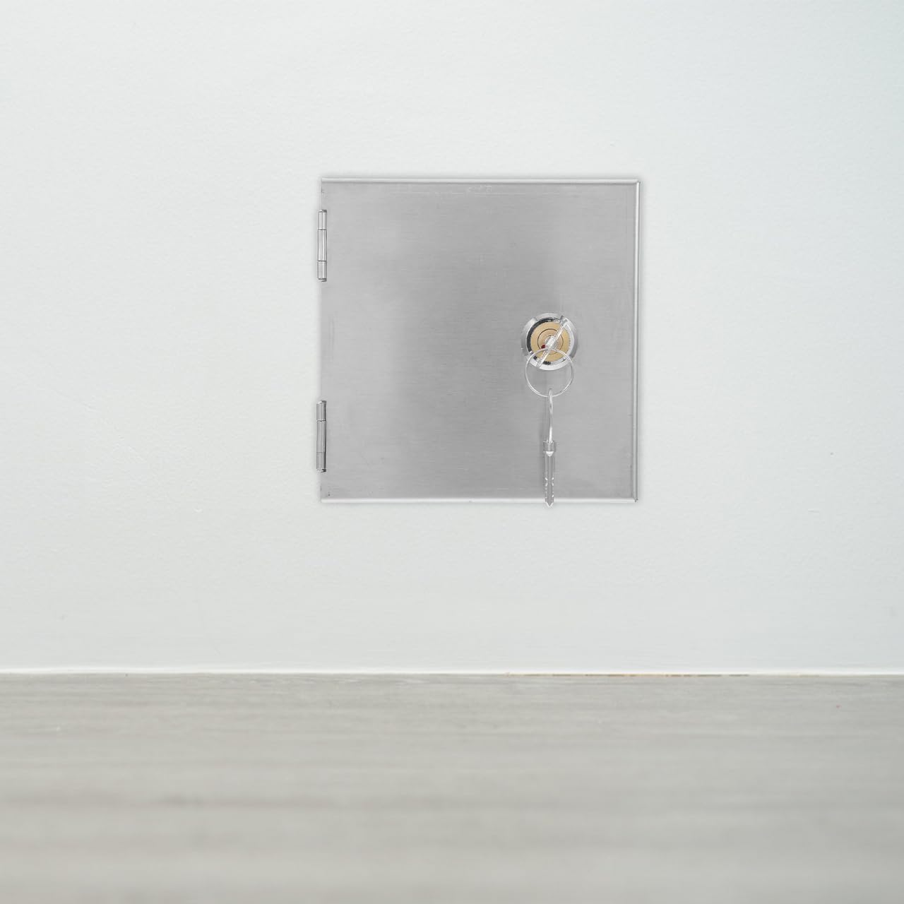 Boîte Électrique Extérieure Acier Inoxydable avec Serrure et Clés Coffret de Protection pour Prises Électriques Imperméable Boîtier de Chargeur Sécurisé pour Montage Mural et