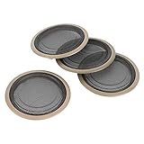 BONKZEBU Innentürhupenrahmen Autolautsprecher-Abdeckungsverkleidung für 3er F30/F35, Stilvolle und Langlebige Türgeräuschabdeckung für die Innendekoration des Autos (Beige)