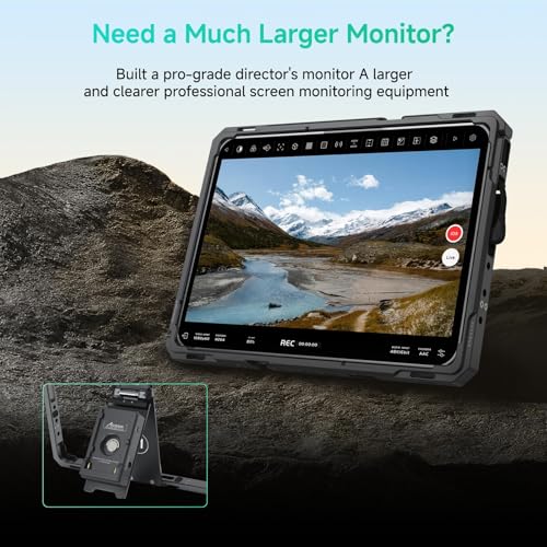 Image of Accsoon PowerCage II iPad Cage Protective iPad Case for iPads Gen 7,8,9,10,11 & i-Pad Air 3,4,5,6,7 & iPads Pro 10.5inch & 11inch M4, M5 Tablet Cage, Use with SeeMo /SeeMo 4K /CineView for Monitoring
