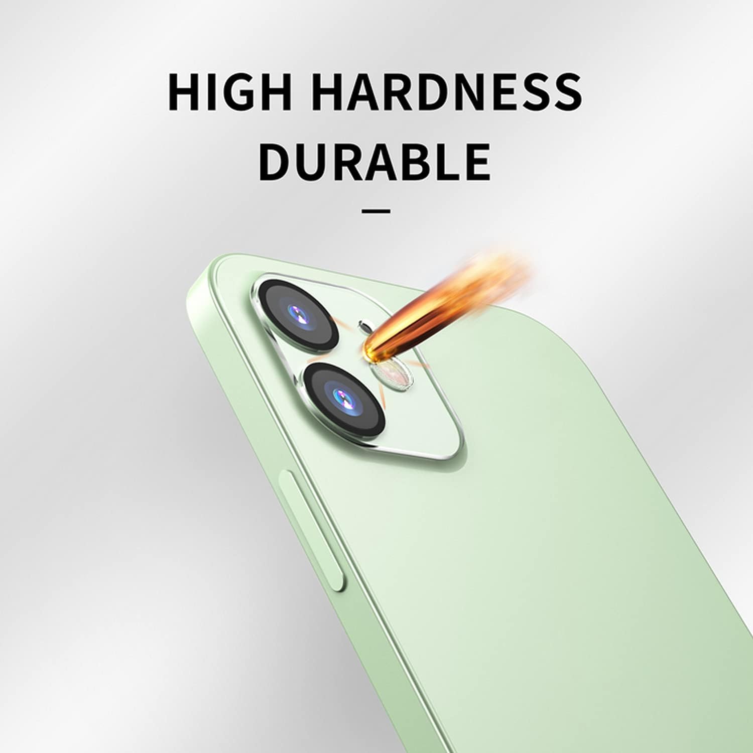 HXL [2+2Pack] Privacy Tempered Glass Screen Protector for iPhone 12 (6.1inch) with 2Pack Camera Lens Protector, Bubble Free-Case Friendly1