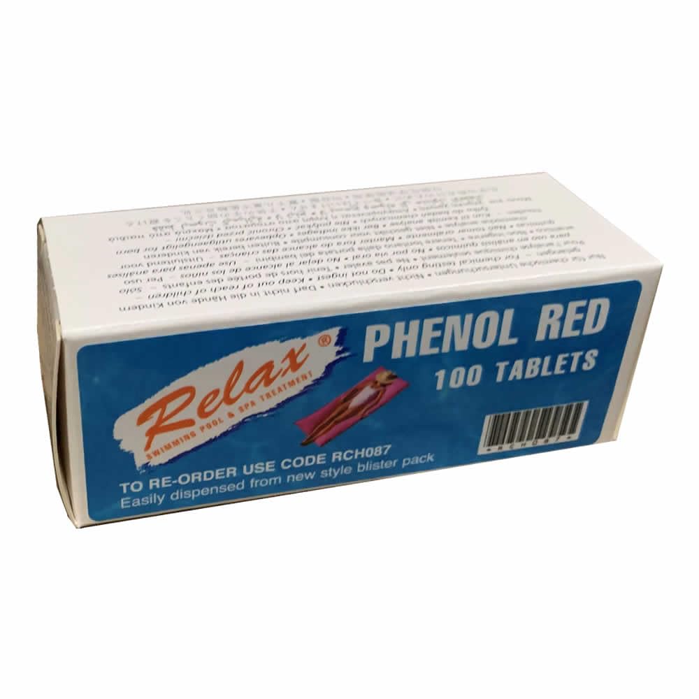 100 x Relax Phenol Red Rapid tablets by Relax
