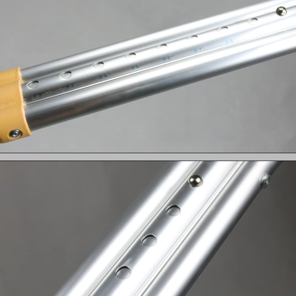 Kule dla dorosłych kule pod pachami, podeszwy kule do chodzenia, regulowana wysokość i uchwyt, dla dorosłych, czerwona kropka, kijki do chodzenia, idealne do podróży lub pracy