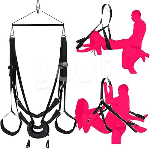 Ensemble de contraintes pour kit de bondage sexuel Balançoire de Plafond à Bretelles Sexy, Meubles de Sexe for Couples Adultes Balançoire à Bretelles Sexy, for Couples Adultes Sexe Outils de jeu pour