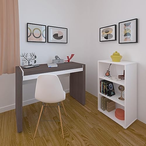 Estante Decorativa Clean 2 Prateleiras Branca Artany