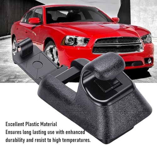 POCREATION Sun Visor Hook Bracket, OEM 1RF14DX9AB Replacement for Charger 2011-2021, Left Right Side Black Visor Support Clip