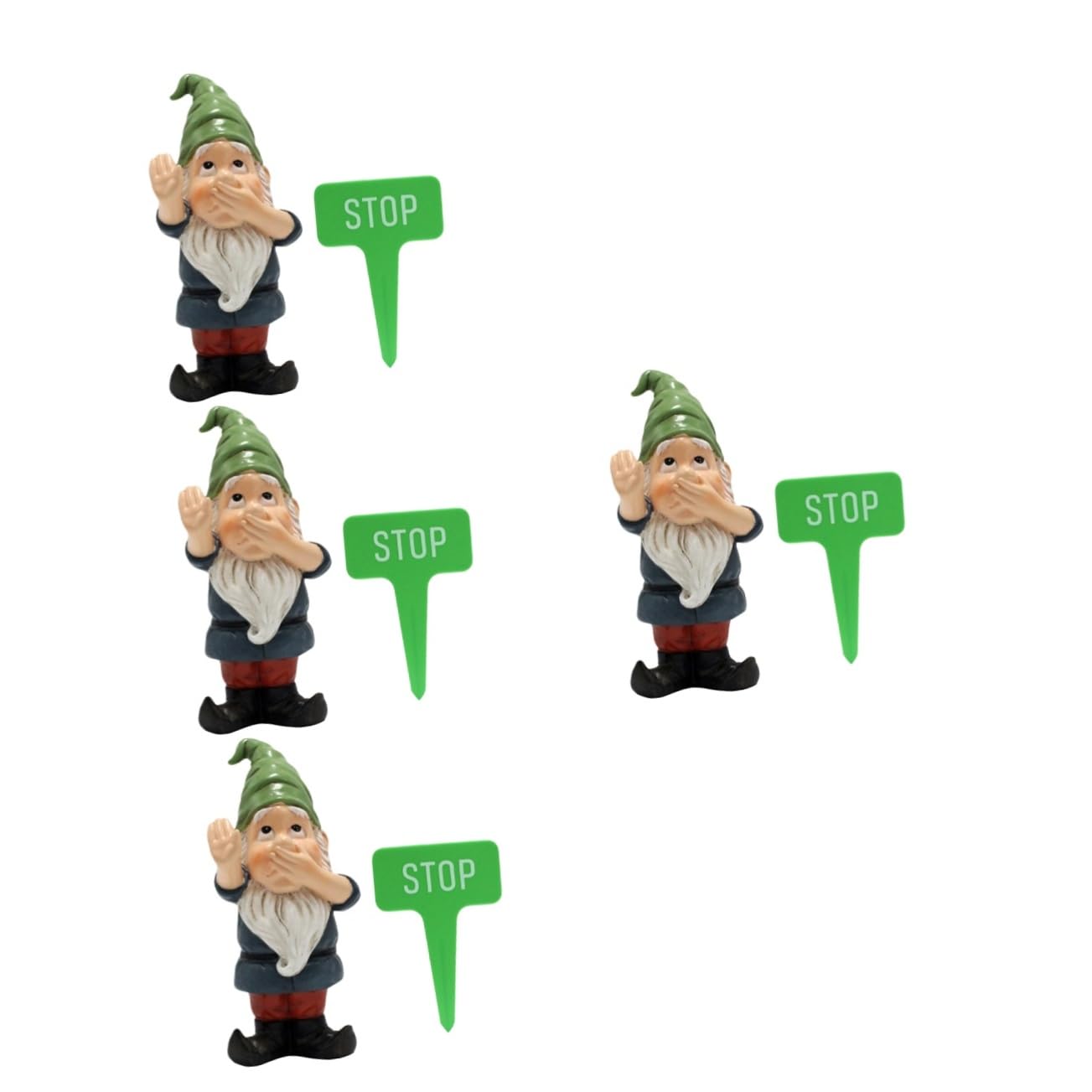ibasenice 4 Sätze Figurine Lustige Deko für Garten Skulptur Detailreiche Statue für Außenbereich Einzigartiges für Gartenliebhaber