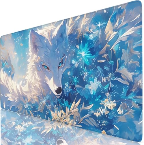 Alfombrilla ratón XXL de zorros para un escritorio gaming organizado de 80x40 cm