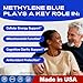Bluesun Methylene Blue Capsules - Supplement with Vitamin C Ester, 90 Capsules, Pharmaceutical USP Grade, Third-Party Tested, Manufactured in The USA