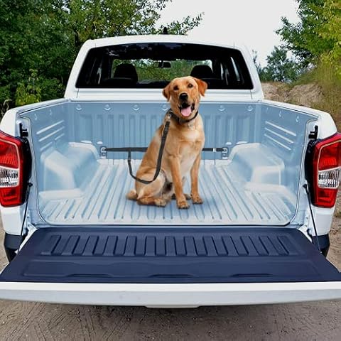 The Buddy System Truck Bed Leash Tether Dog Harness - Safety Harness for Dogs to Ride in Pickups, SUV, Cars, and Trucks Cover