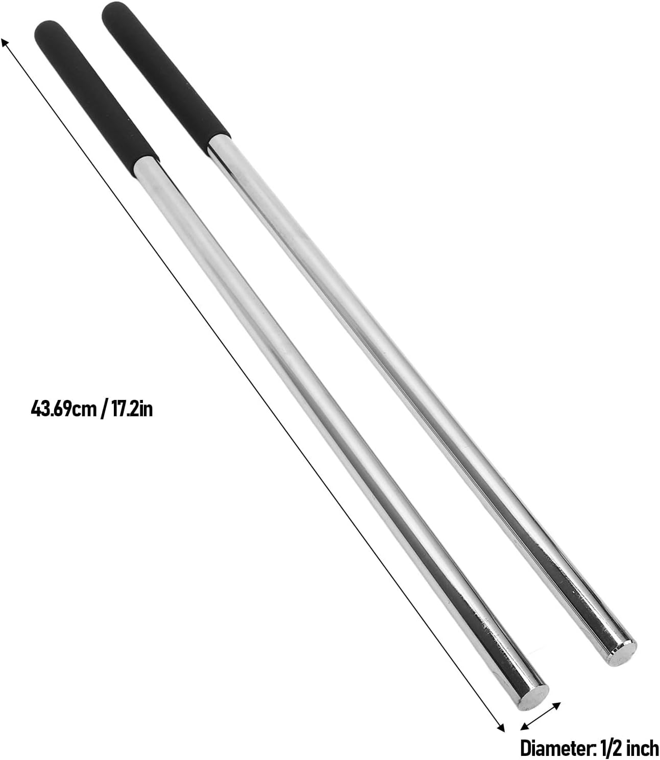 Torsion Spring Winding Bars Reliable Alloy Steel Rods with Knurled Handle for Accuracy Control 2Pcs for DIY Garage Repair