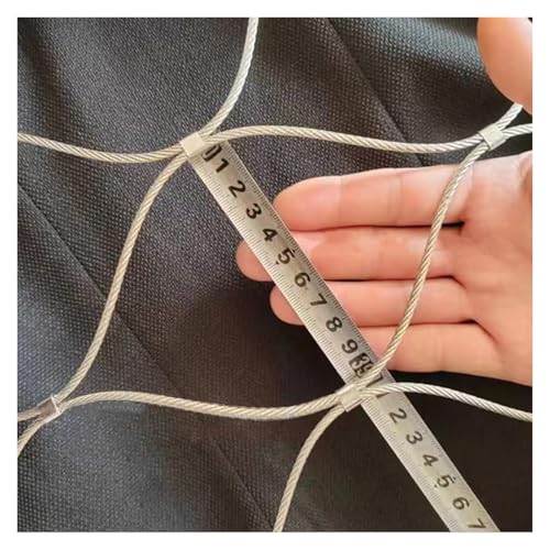 Filet de securite en acier inoxydable pour garde-corps et plantes 0,5x29m