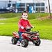 Aosom Kids ATV Four Wheeler Ride on Car, Motorized Quad, 6V Battery Powered Electric Quad with Songs for 18-36 Months, Black