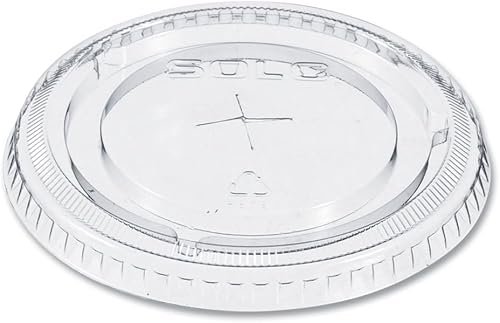 Miniatura 3 de Solo Foodservice Pete - Tapa con ranura para popote para vaso frío de 12 onzas, transparente, caja de 10