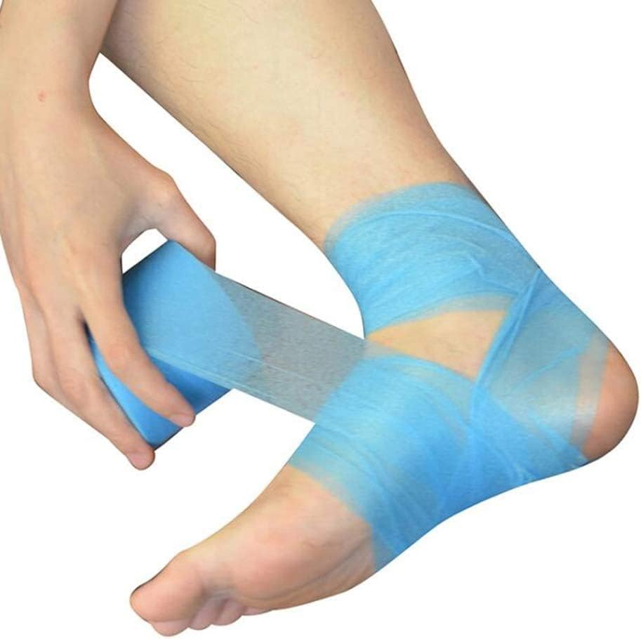 Miniatura 6 de 2 rollos de cinta deportiva de espuma para codo, rodillas y tobillos, sin látex (amarillo)