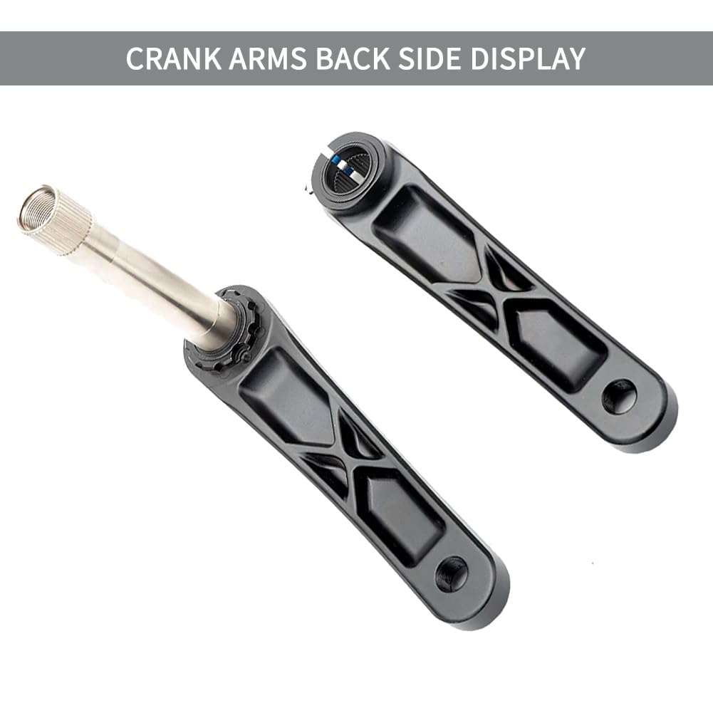 Guarnitura per Mountain Bike da 170/175 mm con Bracci Cavi integrati e Movimento Centrale BSA, Compatibile con 9, 10, 11 e 12 velocità, in Lega di Alluminio Ultraleggera.