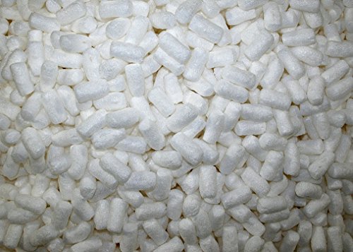 White Biodegradable Packing Peanuts 25 Gallons 3.5 Cf New Clean #TOP3