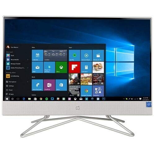 Hp All-In-One Desktop Computer 21.5 Fhd Screen, Intel Celeron G5900T, 4Gb Ddr4 Ram, 256Gb Ssd, Dvd-Writer, Ac Wifi, Hdmi, Bluetooth, White, Windows 10 Home(Renewed) #TOP1