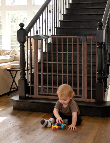 Image of Babelio 26-40 in Pressure Mounted Baby Gate for Stairs, PressGuard Dog Gate