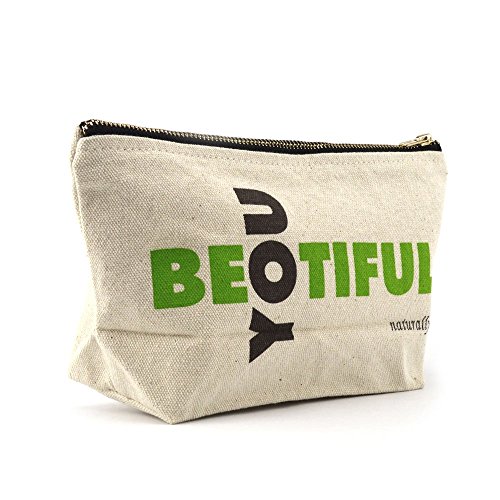 Multi Function Extra Large Travel and Makeup Bag - Washable Canvas Cosmetics Pouch With Zipper for Beauty & Make Up Products 1