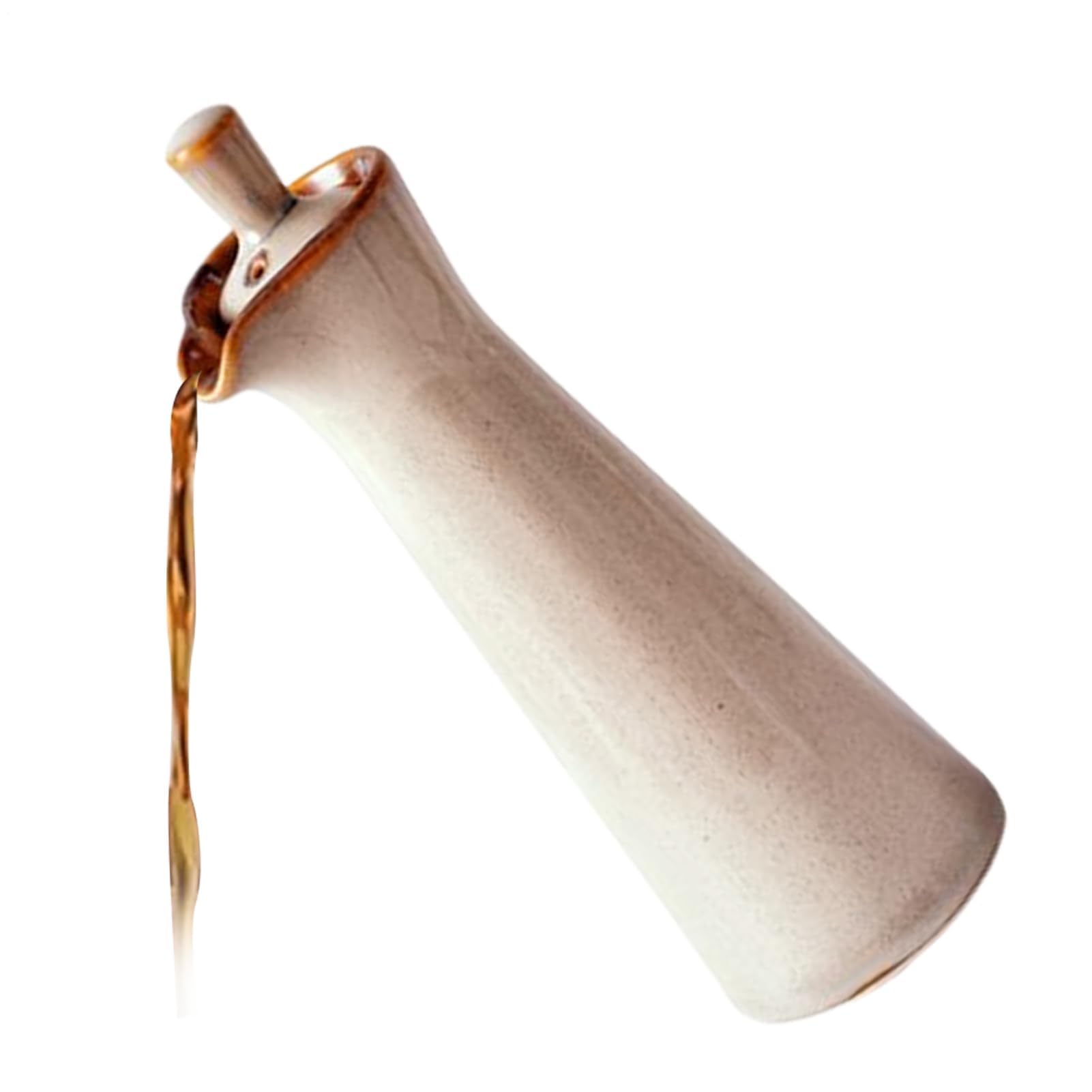 Muiltvoe Soy Sauce Bottle - 120 Milliliters Japanese Ceramic Jar, Oil Bottle, for Cooking Seasoning Dressing Honey Pantry Countertop Home and Restaurant