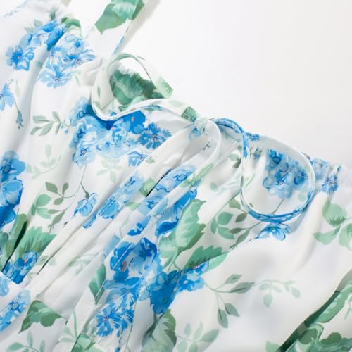 Image of Scarlet Darkness Women's Floral Midi Dress Corset Sundresses 2026 Summer Spring Vacation Milkmaid Dresses