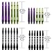 LinkVisions Dart Shafts Steel Soft Tips Aluminum Alloy Nylon Shaft PC Shaft Dart Stems 24 Pack