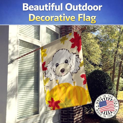 Drapeau caniche blanc Thanksgiving Caroline's Treasures BB2063CHF grand format multicolore - 3