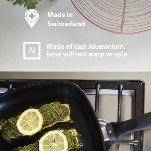 Swiss Diamond Non-stick Cast Aluminium 28 cm Fry Pan, Grey/Black
