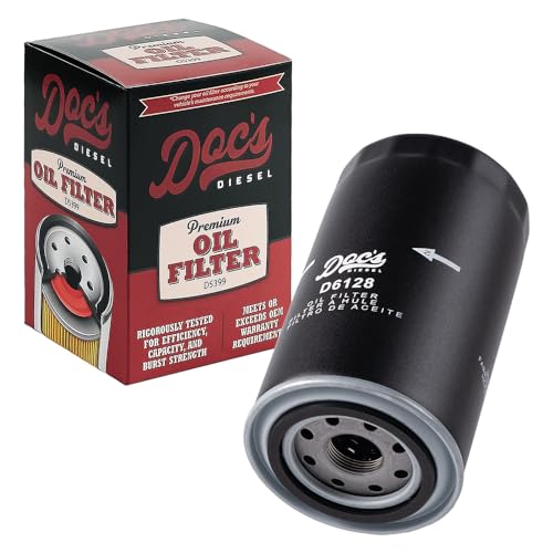 Doc's Diesel Oil Filter D6128 | Compatible with Ford 6.7L Po...