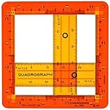 Schablone Zeichenschablone Technisches Zeichnen - Quadrat Quadrate Quadrograph