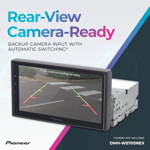 Pioneer DMH-WC5700NEX 6.8" Capacitive Touchscreen, Modular Chassis – Wireless & Wired Apple CarPlay & Android Auto, Amazon Alexa, Bluetooth, FLAC, Backup Camera, Hi-Volt RCA