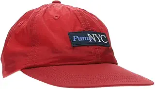 PUMA メンズ NYC Haul フラットブリムキャップ - レッド