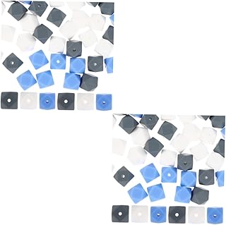 TEHAUX 120 Peças Contas De Silicone Coloridas Espaçadoras Contas De Silicone Para Clipes De Chupeta Kit Contas Soltas Para Joias Contas Para Fazer Joias Contas Mcrame Bebê Sílica Gel