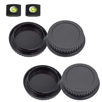 Front Body Cap and Rear Lens Cap Cover for Canon EOS EF/EF-S Lens for 5D Mark IV/III/II, 6D Mark II/I, EOS 90D/80D 77D 70D, 7D Mark II, 1D X Mark II, Rebel T7 T6 T7i T6i SL3 SL2 T6S
