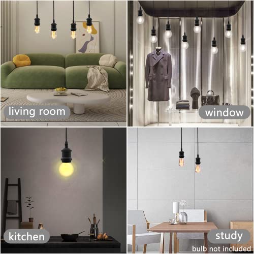 Suspension Luminaire E27 accessoire pendule noir pour éclairage