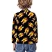MZERSE Soft Kids Crew Neck Pullover Cool Fire Dragon Art, Long Sleeve Sweatshirt for All Seasons, 8-10Y