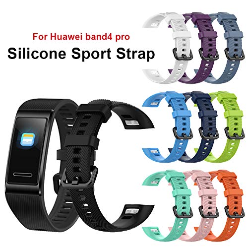 J-ouuo Silicone Wriststrap Quick Release Soft Silicone Replacement Strap Compatible for Band 3 Pro and Band 4 Pro - Image 4